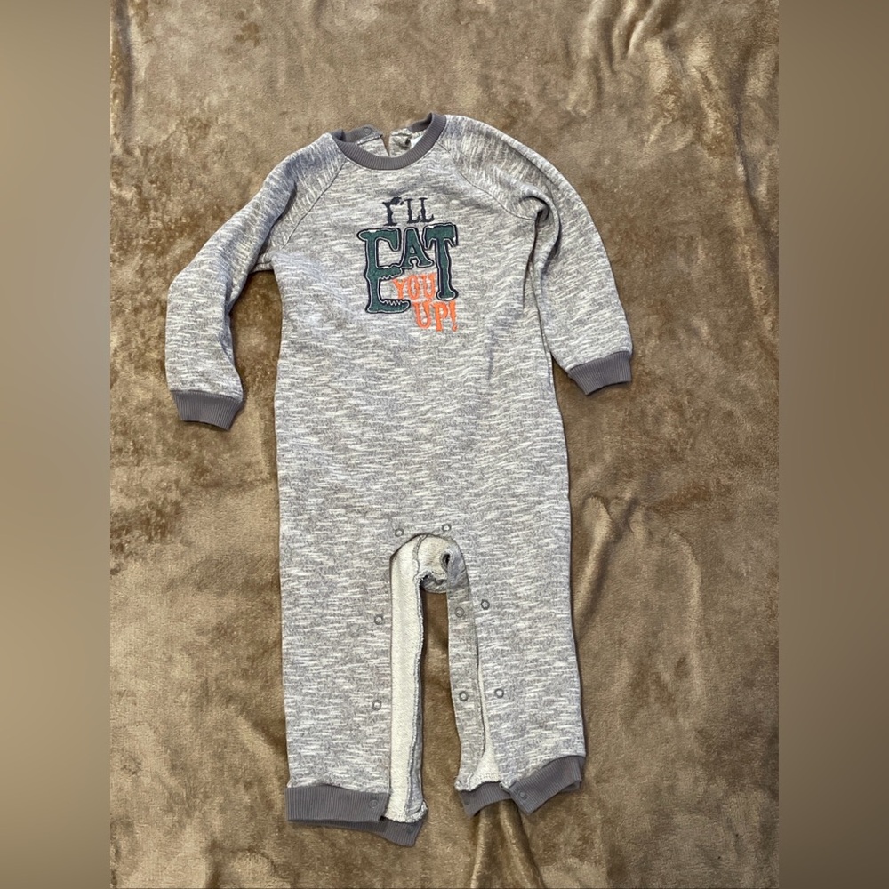 Rare Where The Wild Things Are 24 Month Grey Long Sleeve One Piece